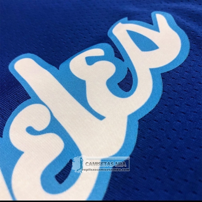 Camiseta Los Angeles Lakers Luka Doncic NO 77 Classic 2024-25 Azul